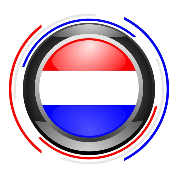 Dutch glossy icon — Stock Photo, Image