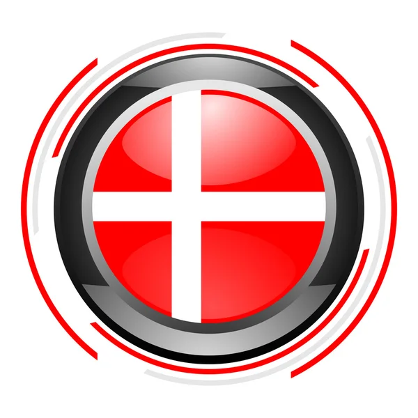 Danish glossy button — Stock Photo, Image