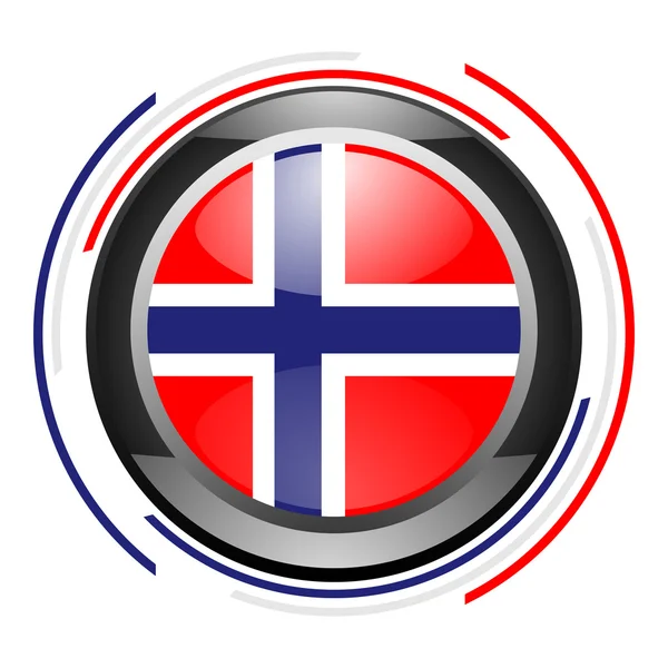 Ícone lustroso norwegian — Fotografia de Stock