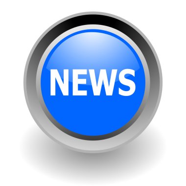 News steel glosssy icon clipart