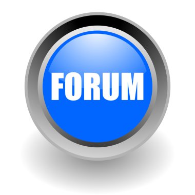 Forum steel glosssy icon clipart