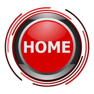 Home glossy icon clipart