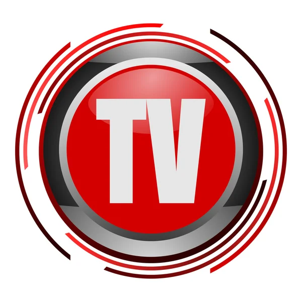 Tv icona lucida — Foto Stock