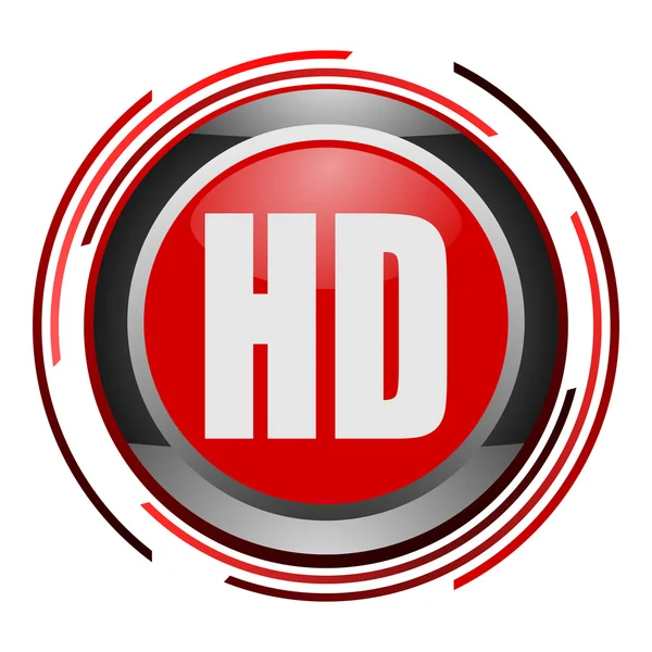HD kijelző fényes ikon — Stock Fotó
