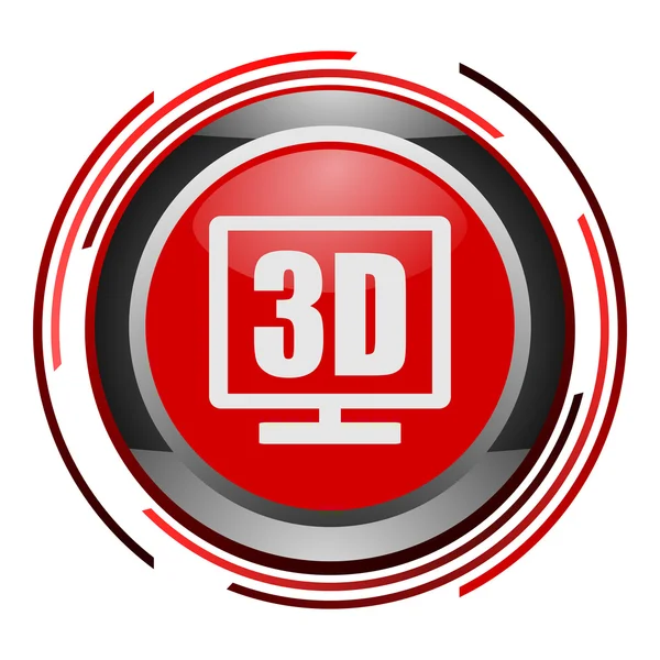 3D parlak simgesi — Stok fotoğraf