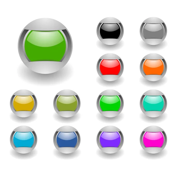 Conjunto de botões — Fotografia de Stock