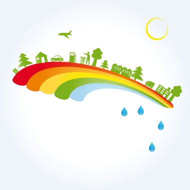 Ecological background clipart