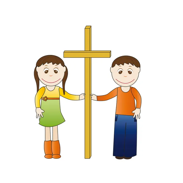 Детский крест — стоковый вектор