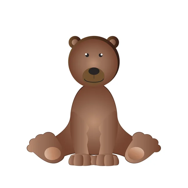 Urso marrom — Vetor de Stock
