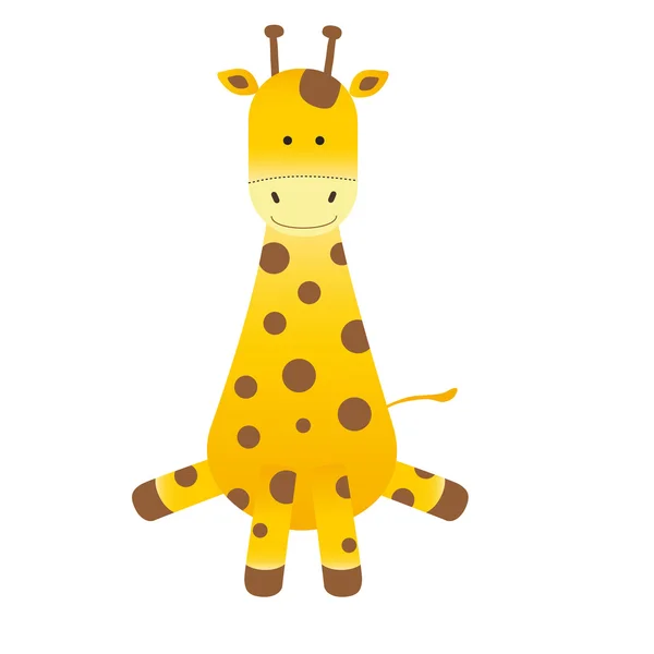 Sevimli zürafa — Stok Vektör