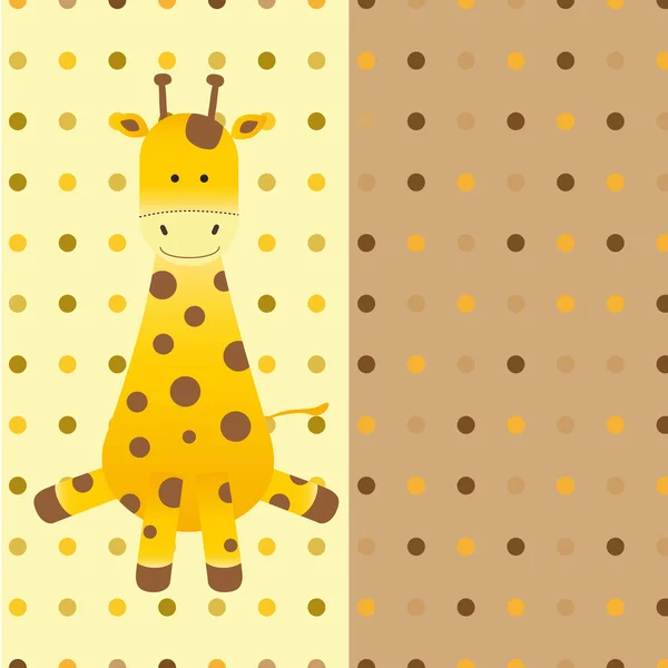 Fondo giraffa — Vettoriale Stock