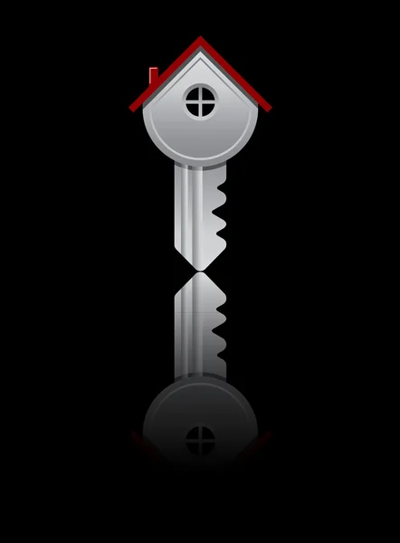 Dům klíč, vektor — Stockový vektor