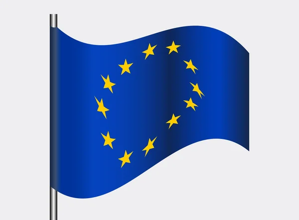 Drapeau européen, vecteur — Image vectorielle