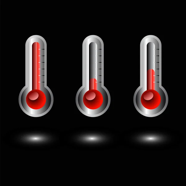Thermometer-Symbolvektor — Stockvektor