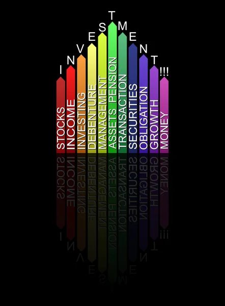 Colorido MARKETINGtext código de barras, vector — Archivo Imágenes Vectoriales