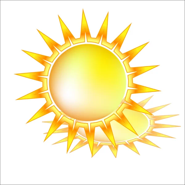 Вектор значка солнца — стоковый вектор