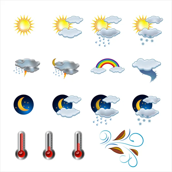 Vetor de vetor de ícone meteorológico — Vetor de Stock