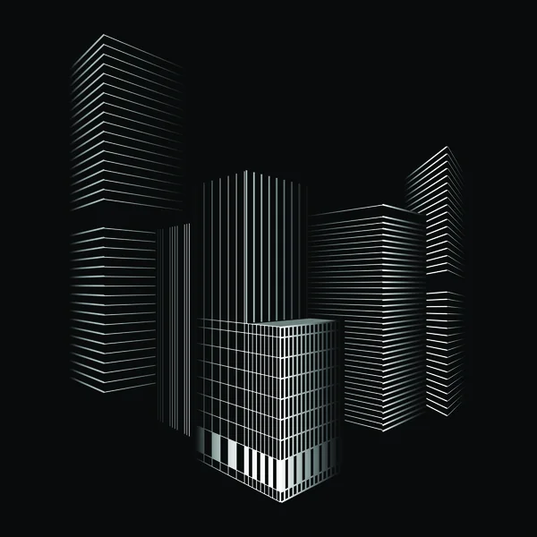 抽象的城市设计矢量 — 图库矢量图片