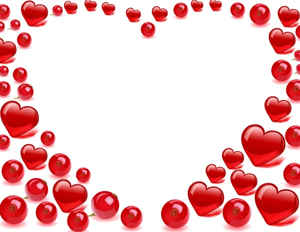 Открытка Дню Святого Валентина Сердцем — стоковый вектор