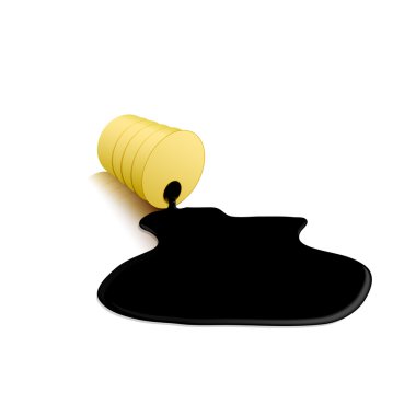 Barrel with oil clipart