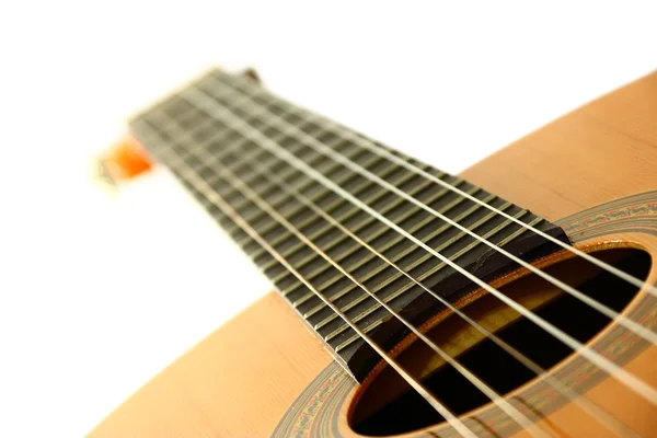 Details Classic Spanish Wooden Guitar — Stock Photo, Image