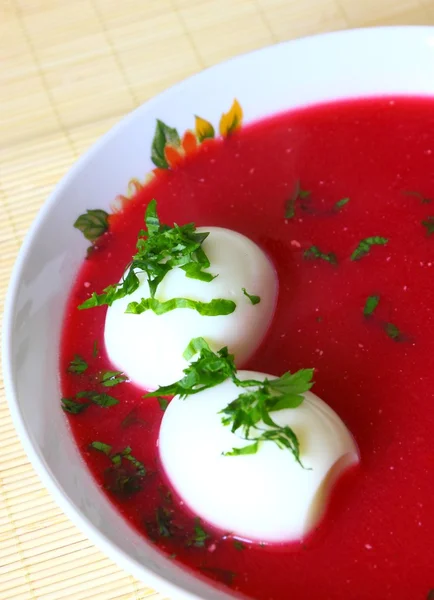 Röd soppa — Stockfoto
