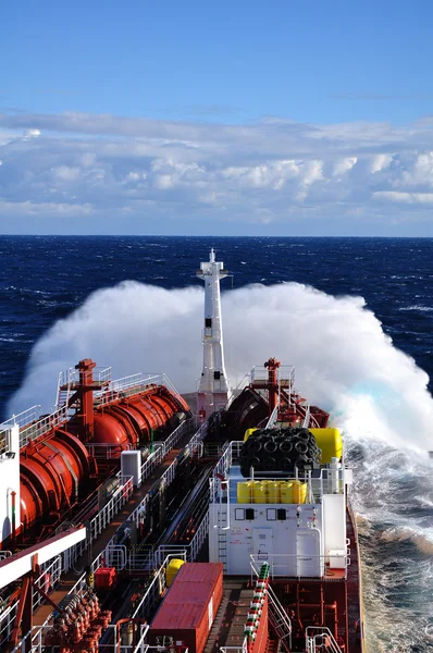 Petroliera chimica in mare — Foto Stock