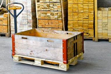 Wood warehouse clipart