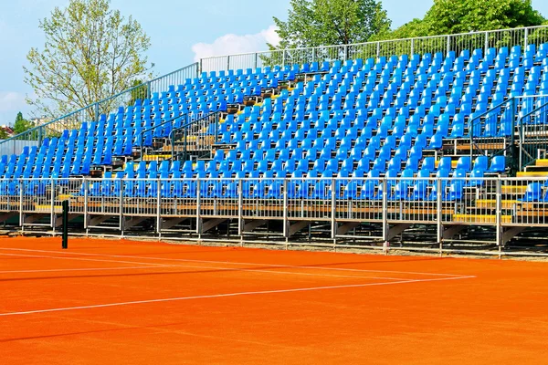 Quadra de tênis stands — Fotografia de Stock