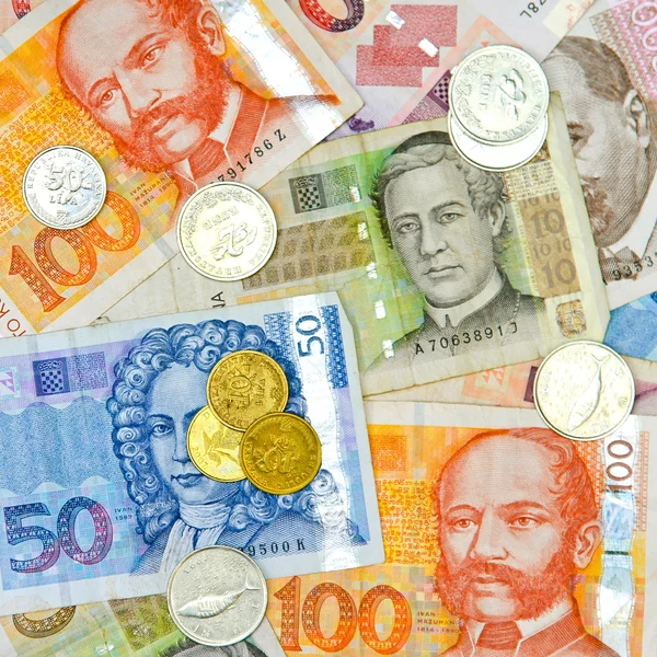 Praça do dinheiro croata — Fotografia de Stock