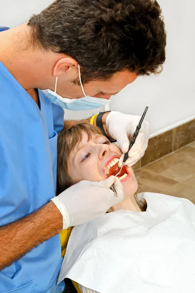 stock image Dentist at work