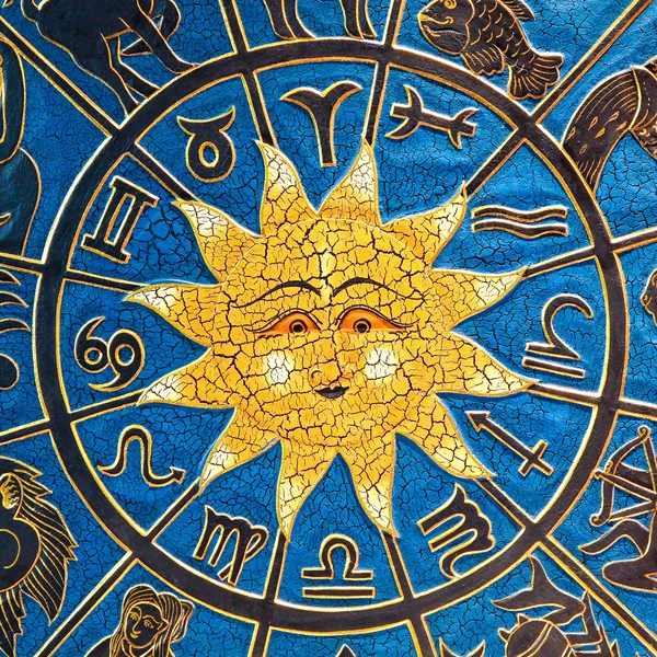 Astrologi solen — Stockfoto