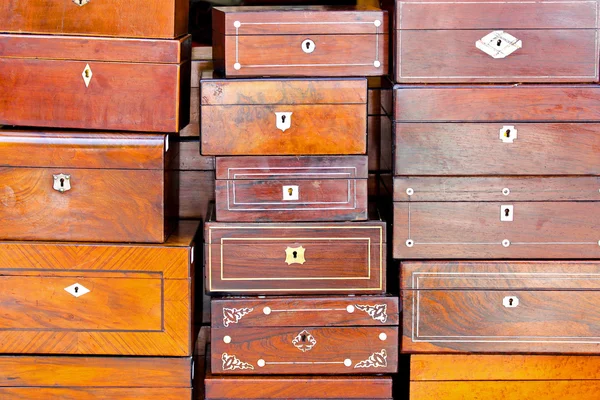 Dřevěné boxy — Stock fotografie