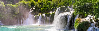 Krka waterfalls clipart