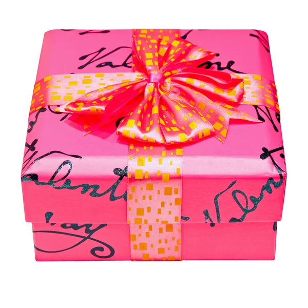 Roze geschenk — Stockfoto