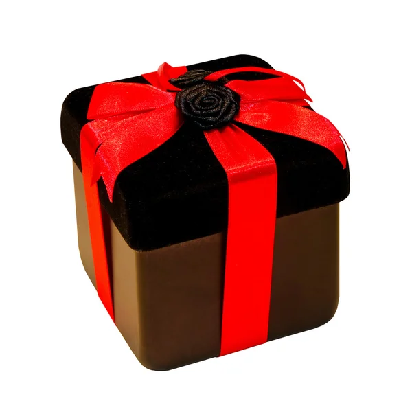 Black gift — Stock Photo, Image