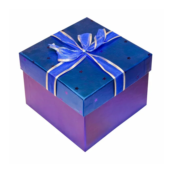 Синій подарунок — стокове фото