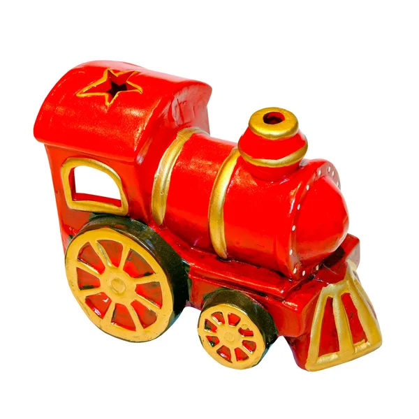 Рождественский локомотив — стоковое фото