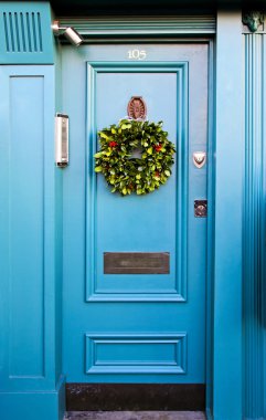 Blue door clipart