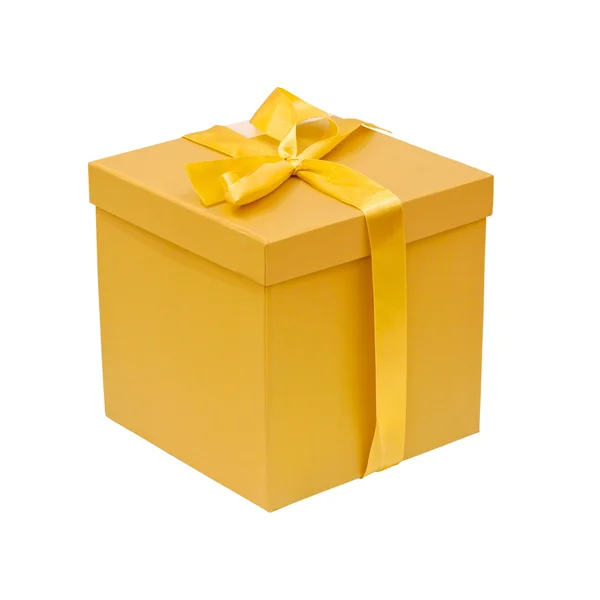 Желтая коробка — стоковое фото