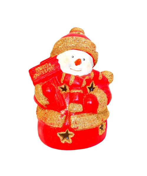 Rode sneeuwpop — Stockfoto