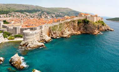 Dubrovnik walls clipart