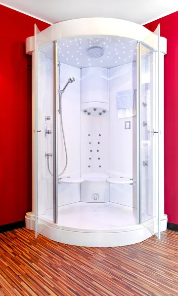 Velký rohový sprchový kout — Stock fotografie