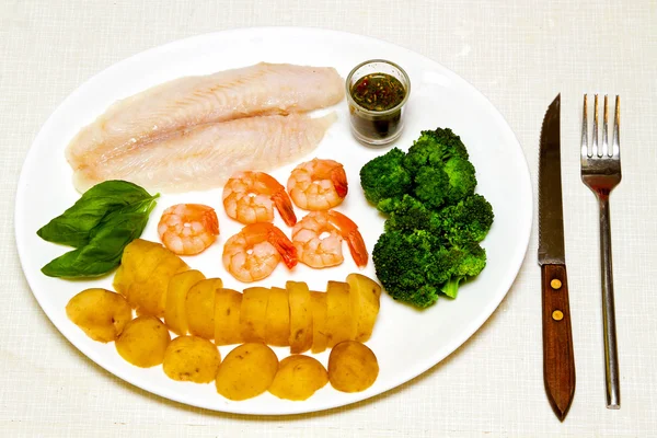 Seafood meal — Stock Photo, Image