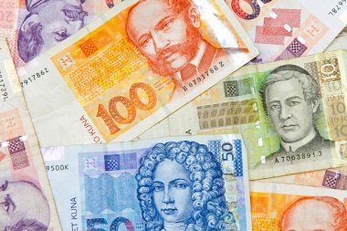Kuna banknote clipart