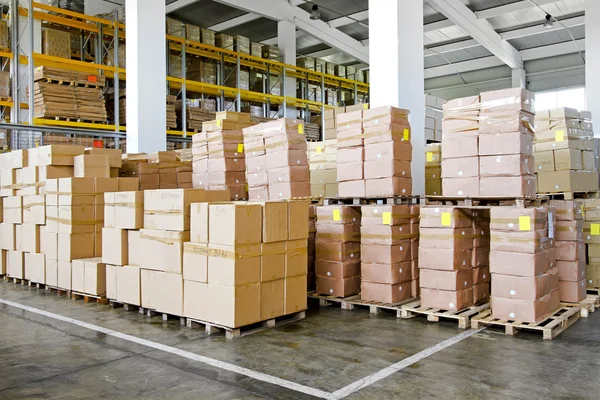Warehouse boxes — Stock Photo, Image