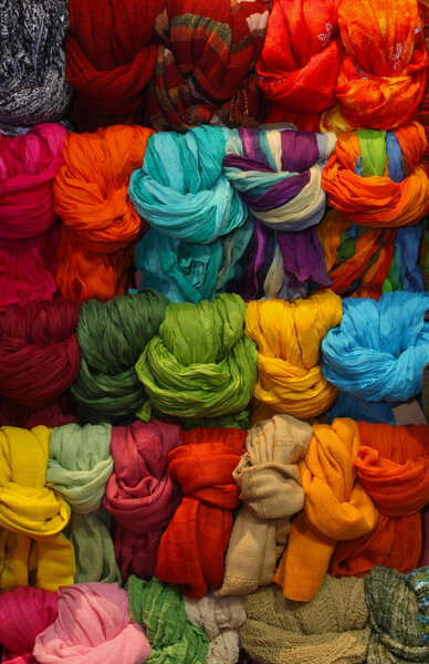 Colorful scarves