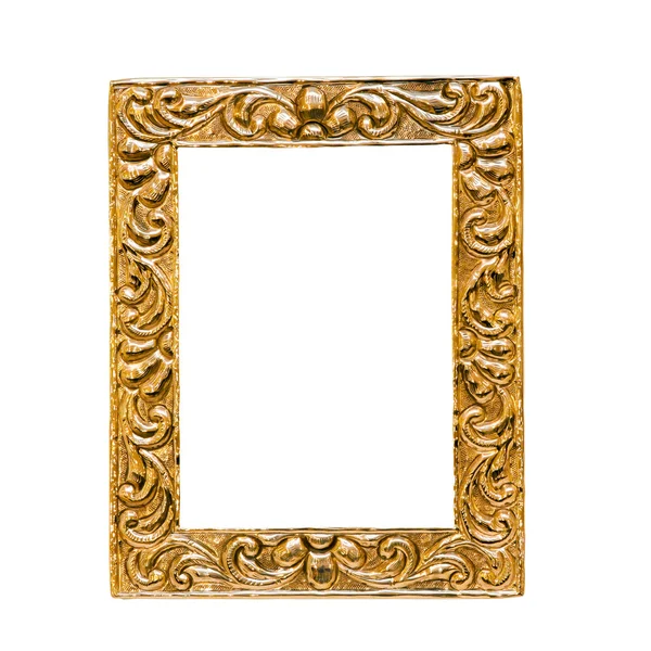 Goldener Rahmen isoliert — Stockfoto