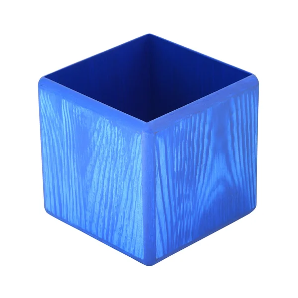Modrou tužkou pohár — Stock fotografie