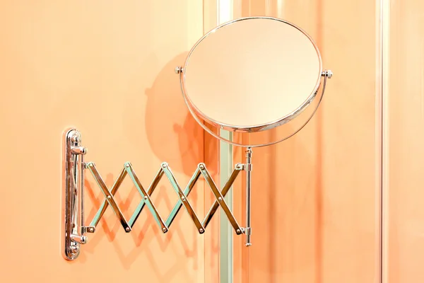 Espelho Beleza Para Maquiagem Com Extensão Parede — Fotografia de Stock